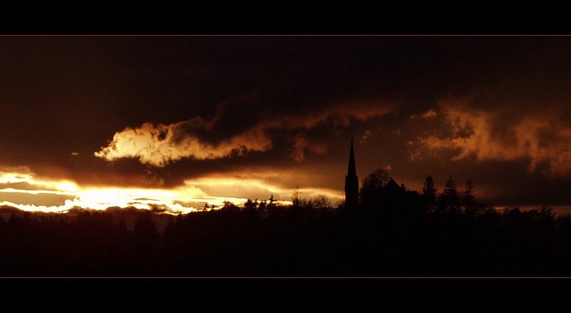Burning sky by Uroš Uršej