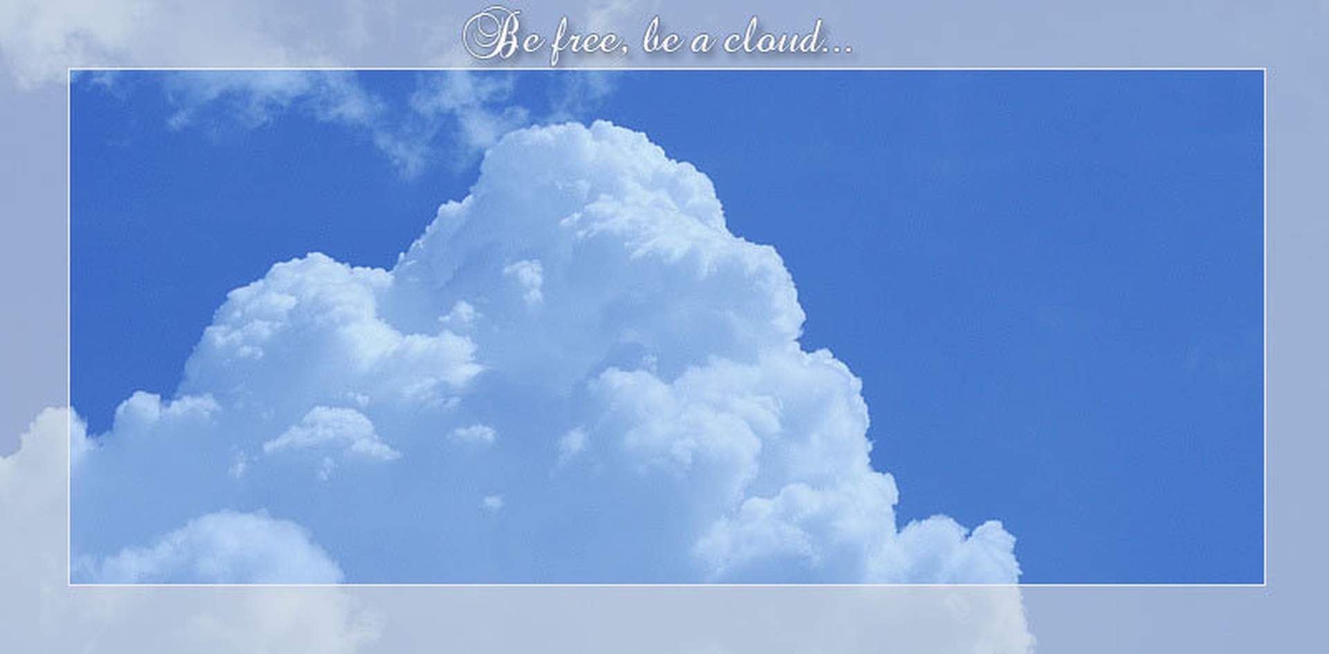 Be free, be a cloud... by Uroš Uršej