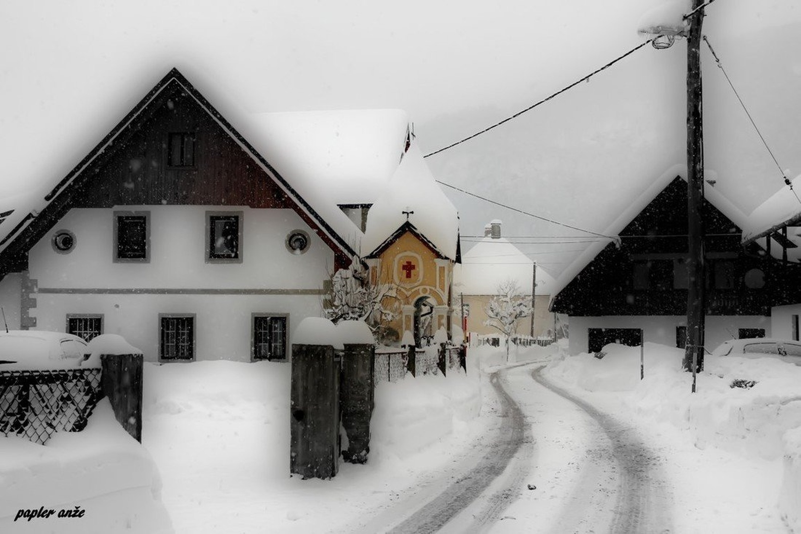 zima na vasi by anže papler