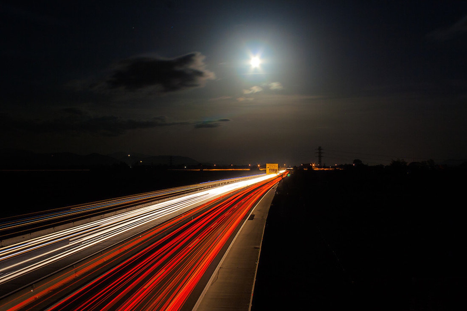 Highway and the Moon by Žiga Plahutar