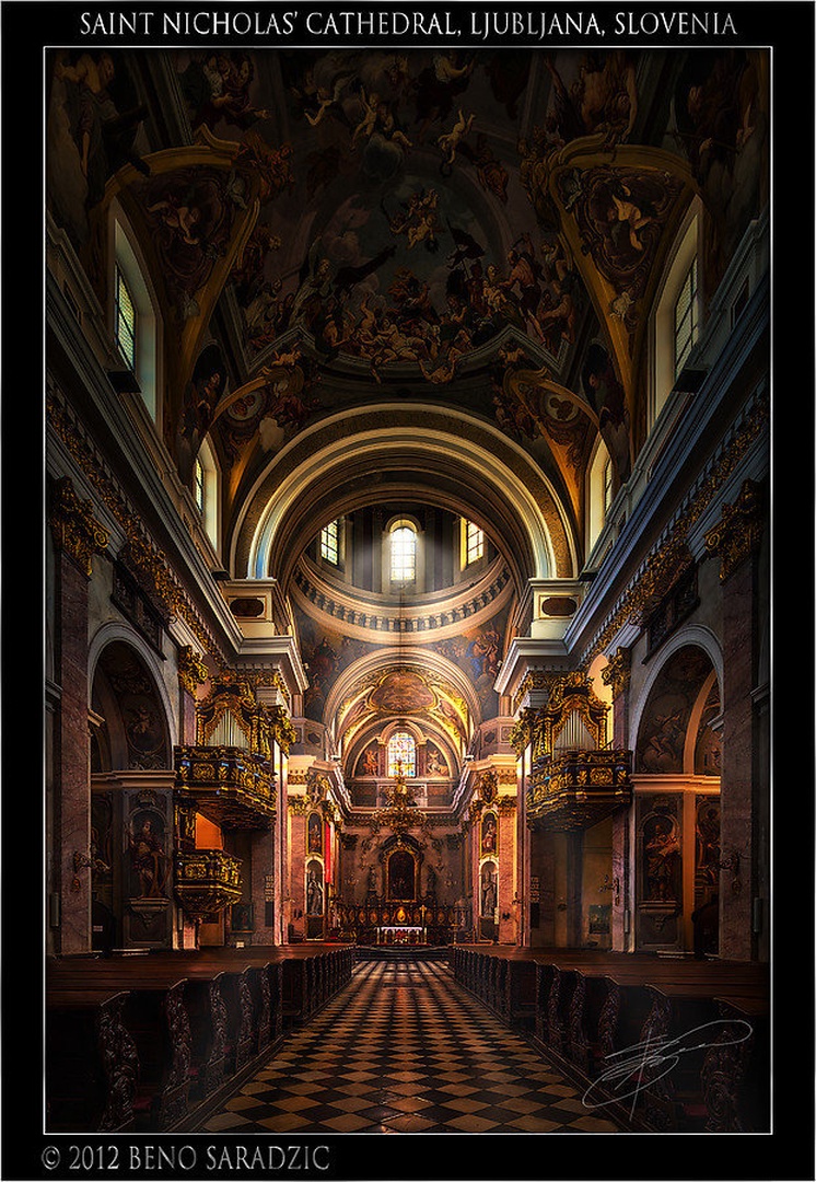 Stolnica Sv. Nikolaja v Ljubljani by Beno Saradzic