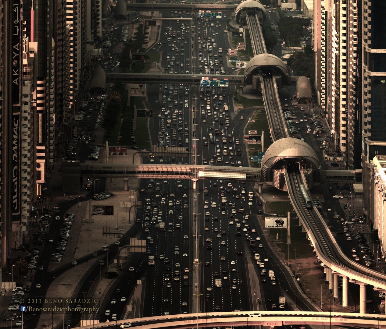 Sheikh Zayed Road by Beno Saradzic