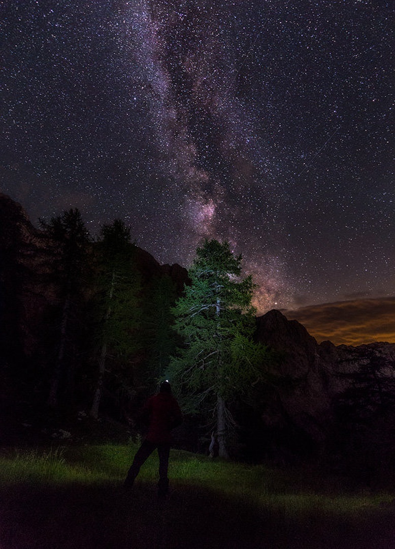 Rimska cesta nad gorami by Danijel Turnšek