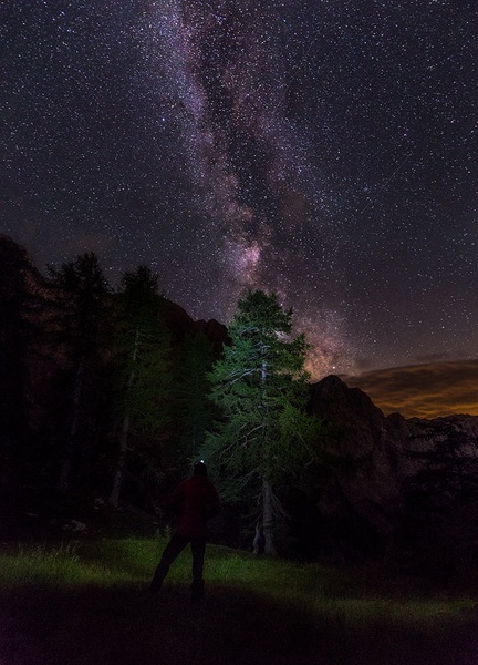 Rimska cesta nad gorami by Danijel Turnšek