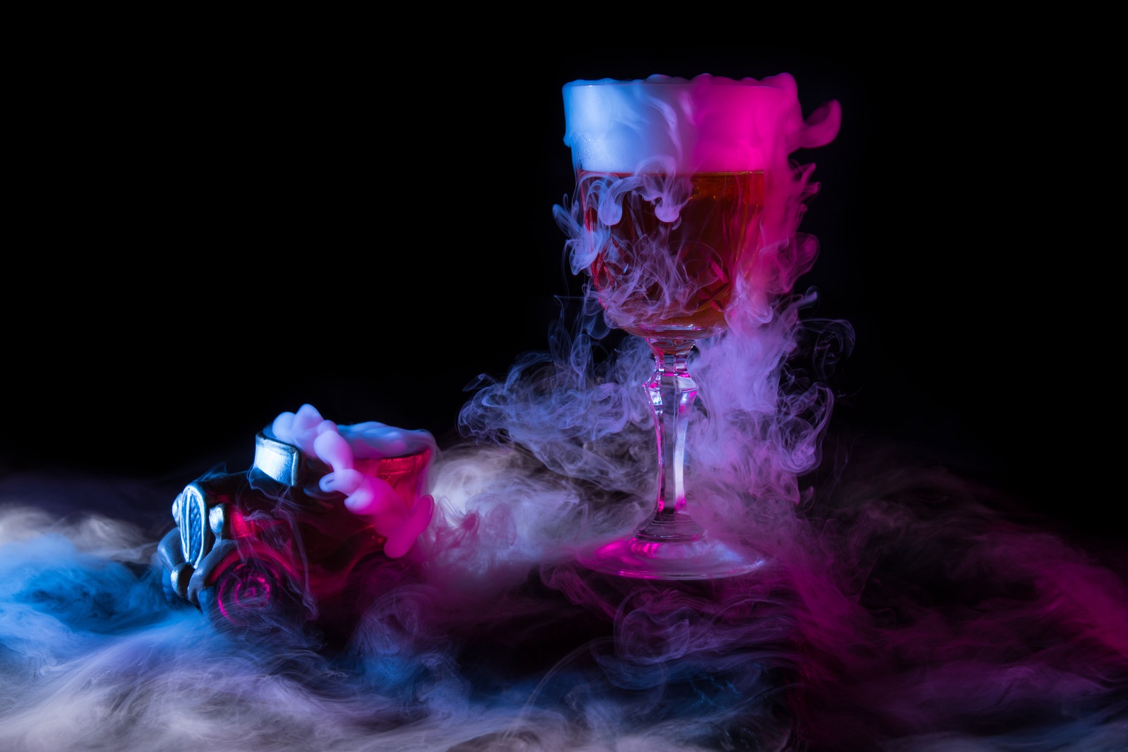 Glass of magical smoke by Kevin Lozar