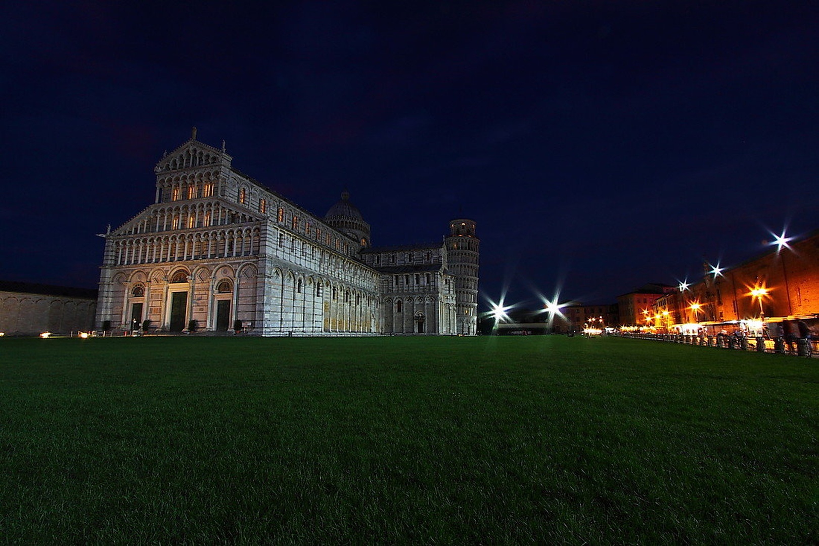 Pisa glowing at night by sebastjan čebular