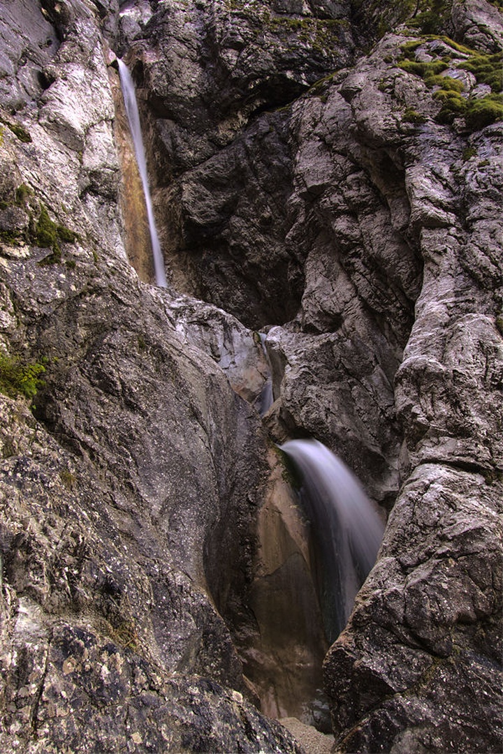 Moutain waterfall by sebastjan čebular