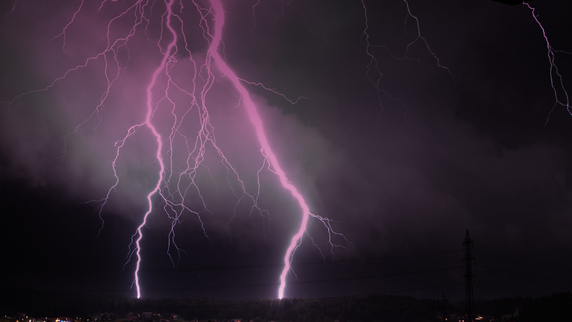 Lightning strike by sebastjan čebular