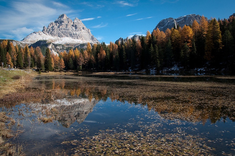 jesen v Dolomitih by senka