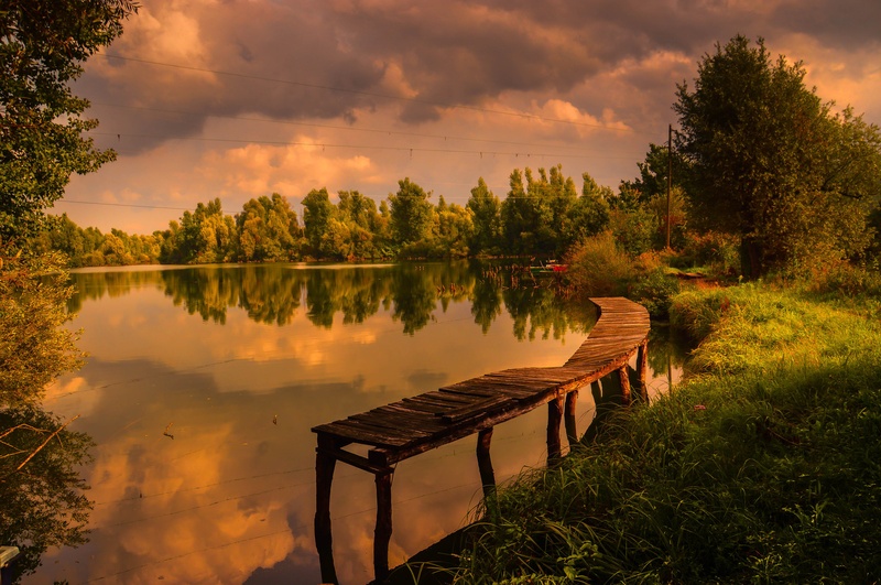 Vrhniski bajer (pond X) by Robi DebevcKvocka: Photography