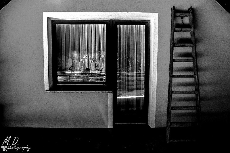 Happening behind the curtain by Miha Dečman