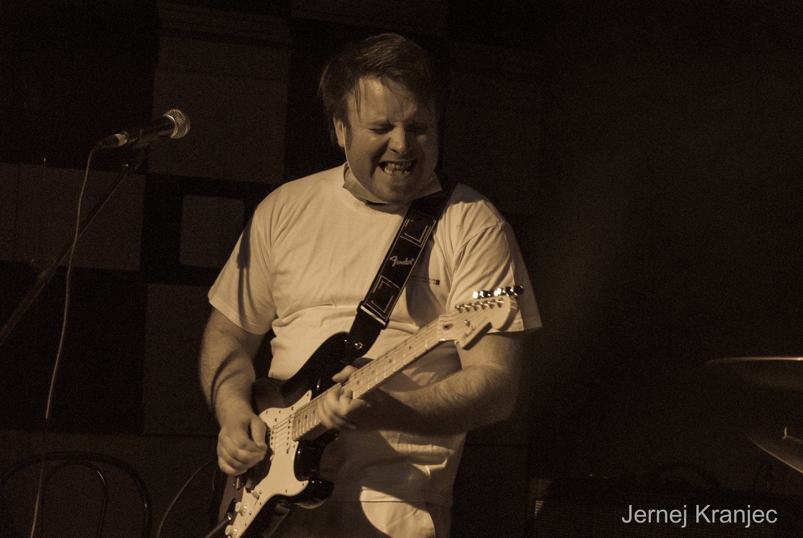 Guitarist in the mood by Jernej Kranjec