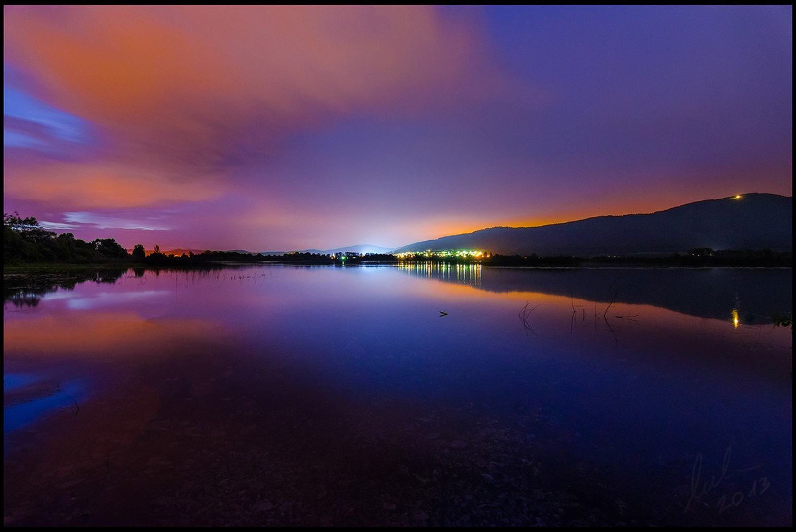 Cerknica Just after sunset by Luka Čuden
