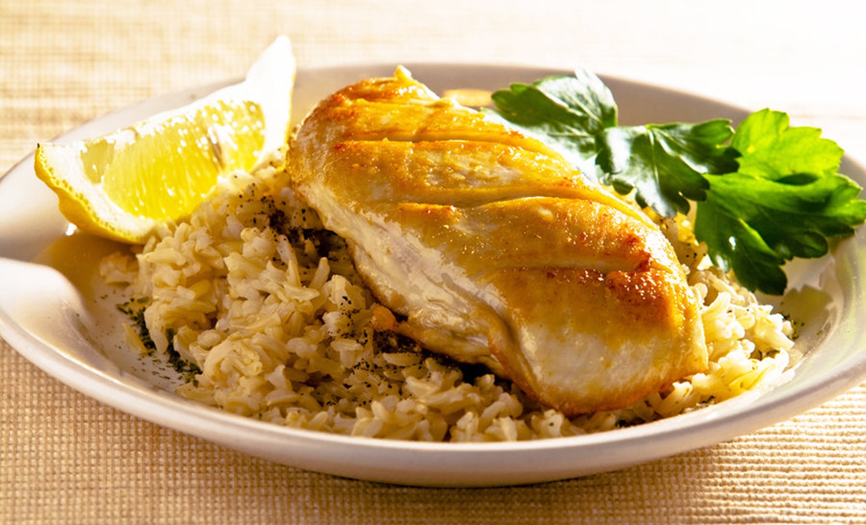 Flashed chicken by