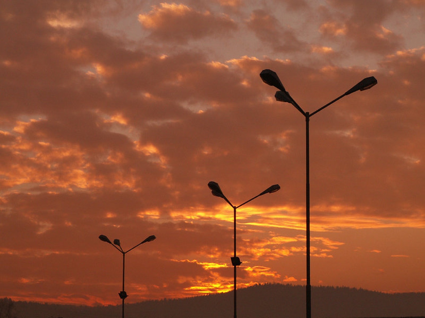 Electric sunset I by