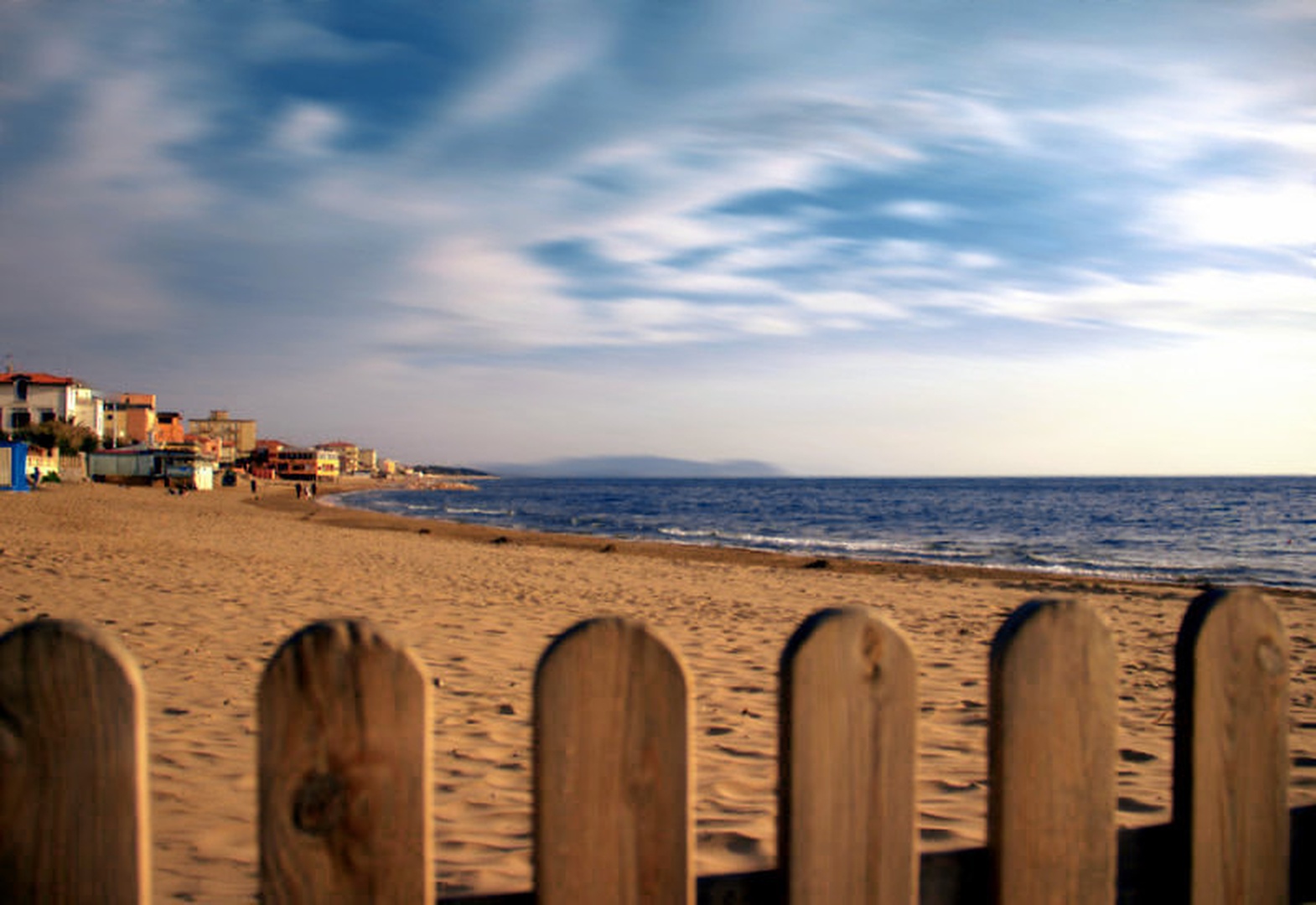 Beach at San Vincenzo by Nina Podobnik