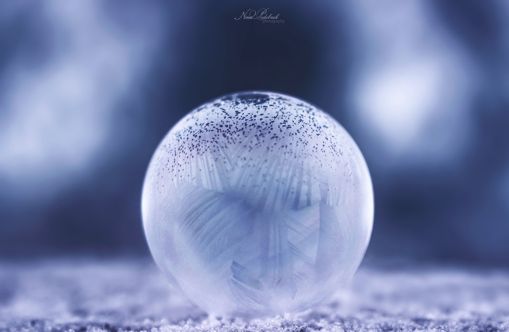 Frozen Bubble by Nina Podobnik