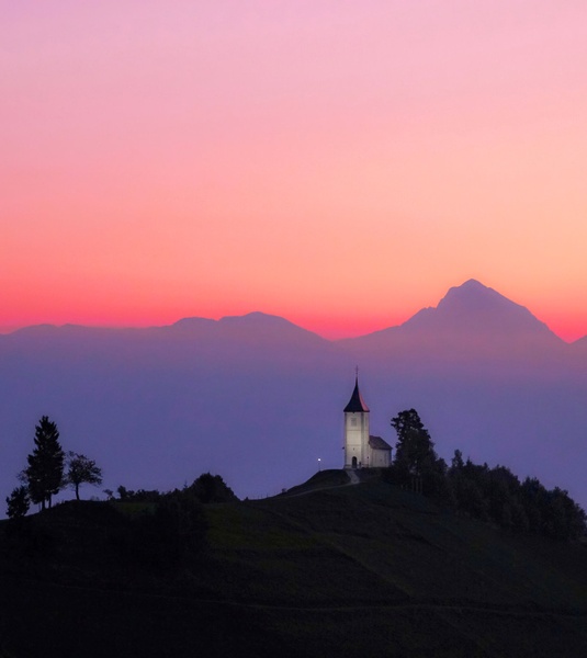 Morning dawn at Jamnik by Nina Podobnik