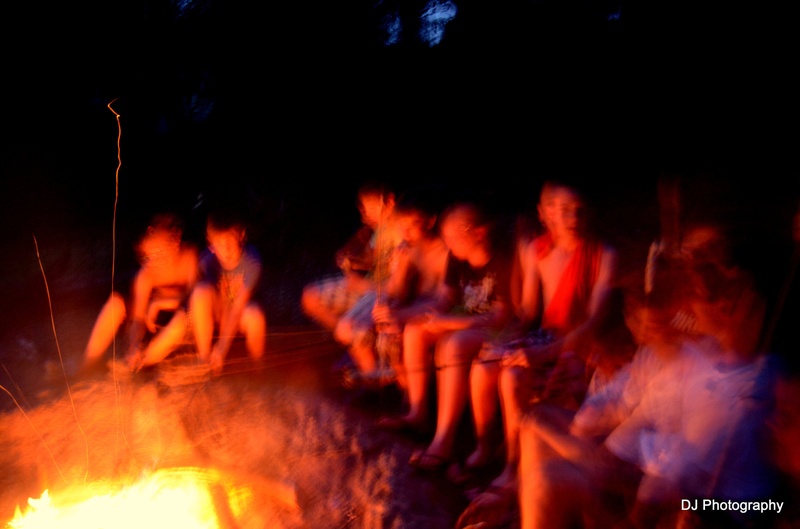 Around the fire by Domen Jančič