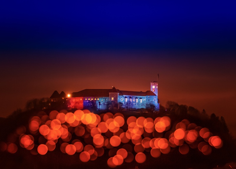 Castle lights by Sups