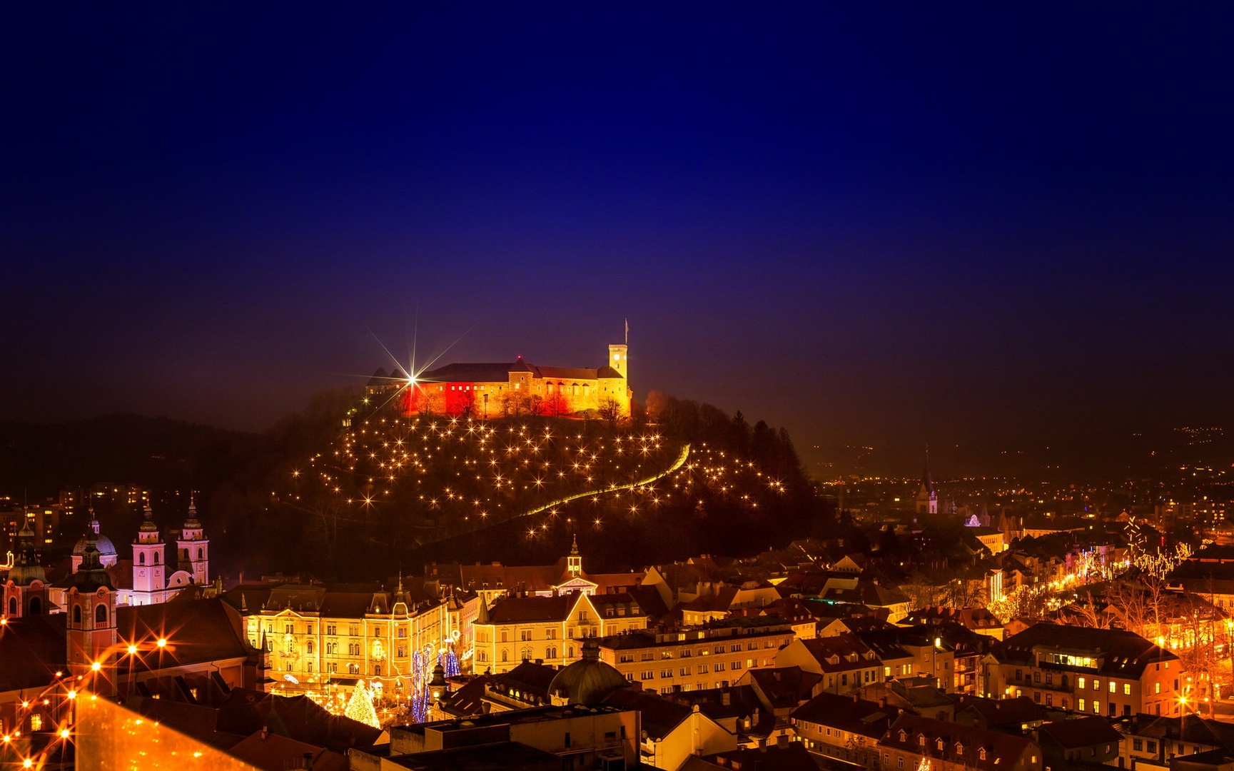 Starry castle by Sups