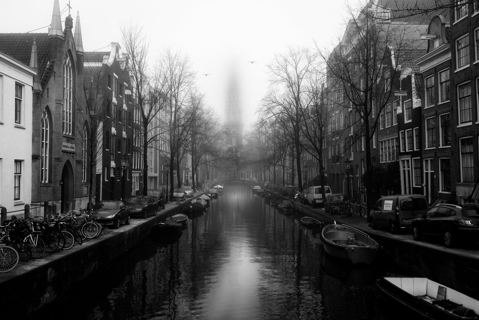 Misty church by Sups