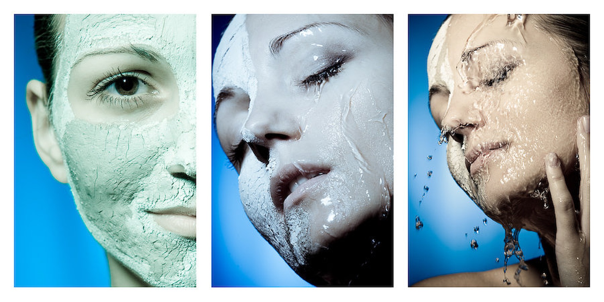 Water vs dry skin by Matjaž Očko