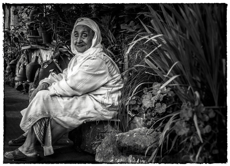 Lady in her garden by Vili Gošnak