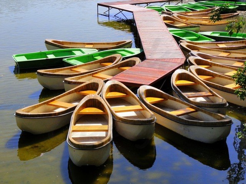 Boats on Danube river - Budapest by SandraCh