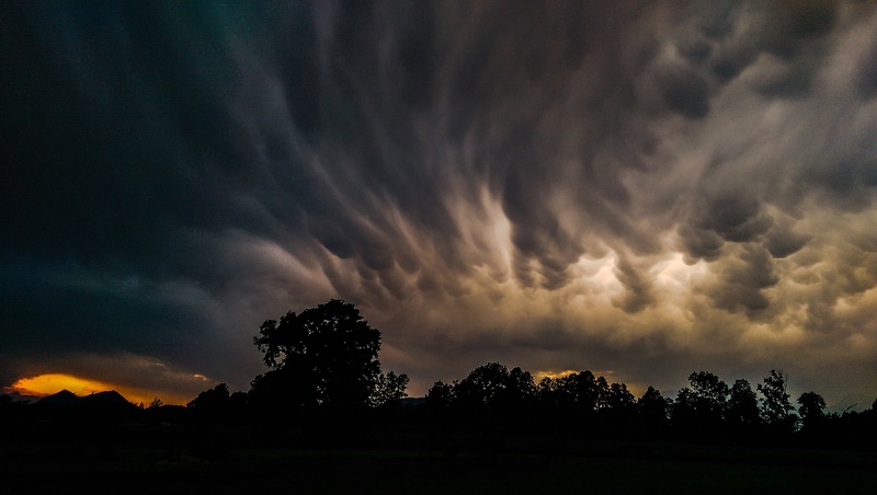 clouds are falling down by Gregor M.
