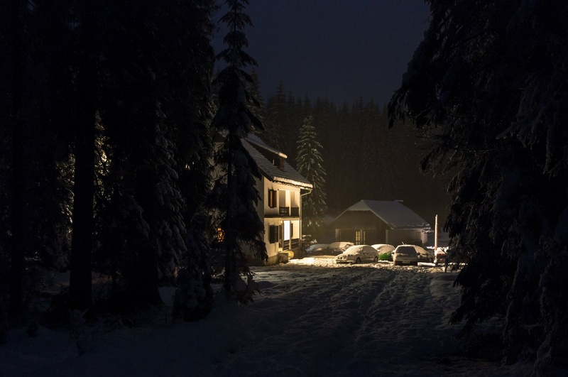 Nočna Pokljuka by Anze Bizjan