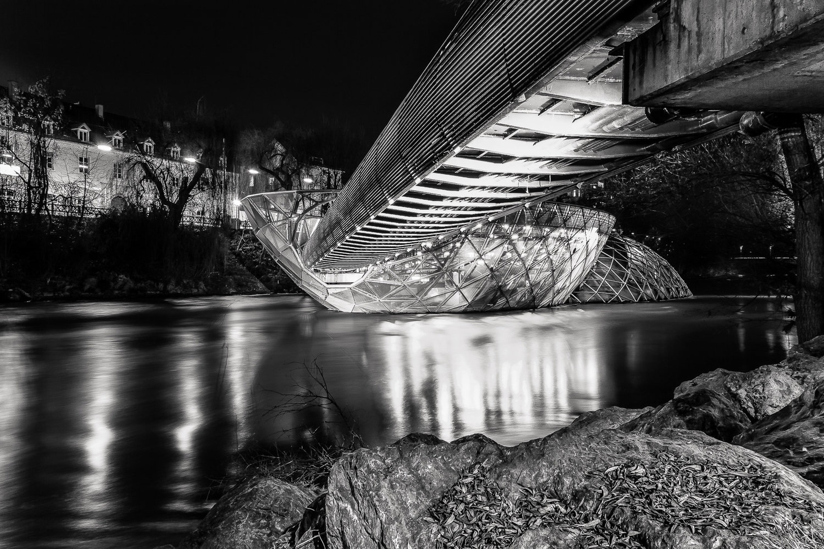 Otok na Muri B&W by Tomaž K.