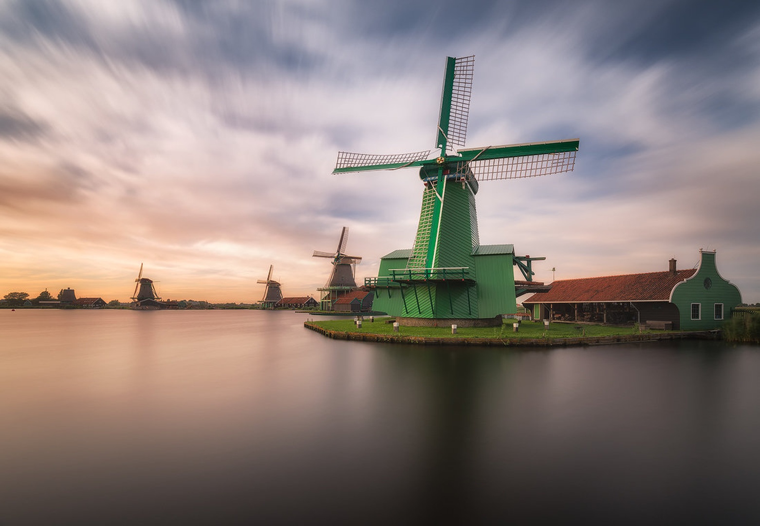 Green windmill by Tomaž K.