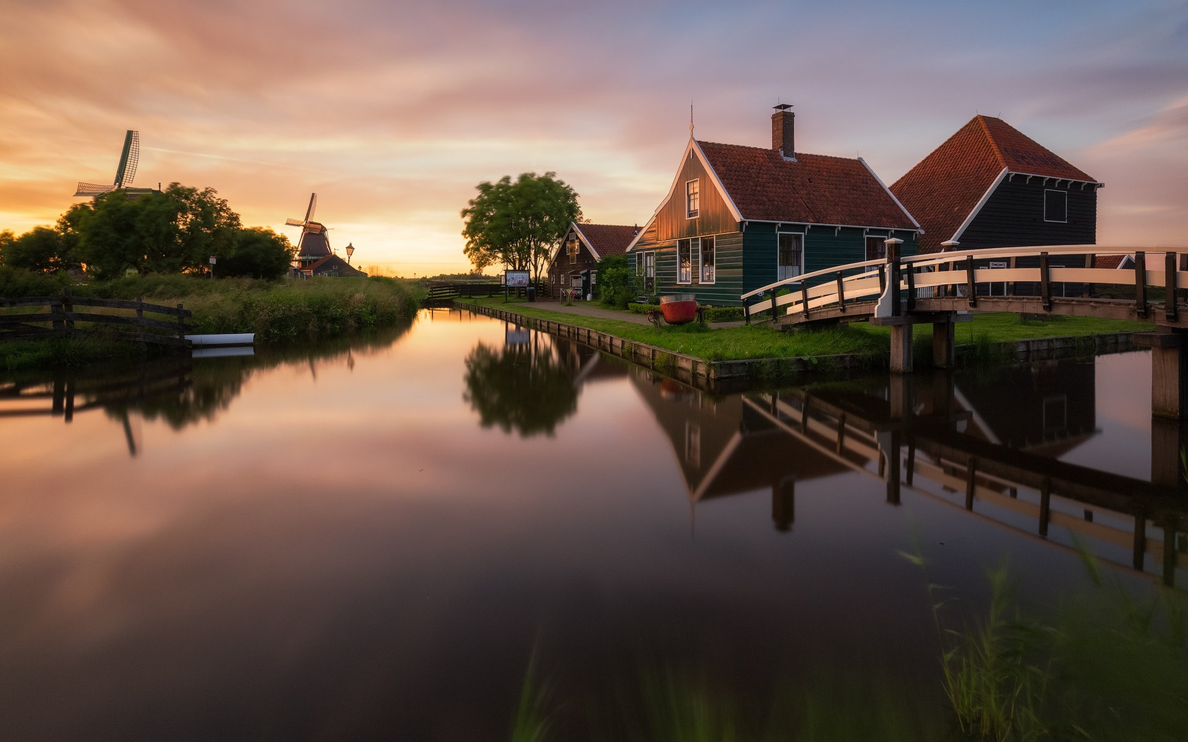 Zaanse Schans Sunset by Tomaž K.