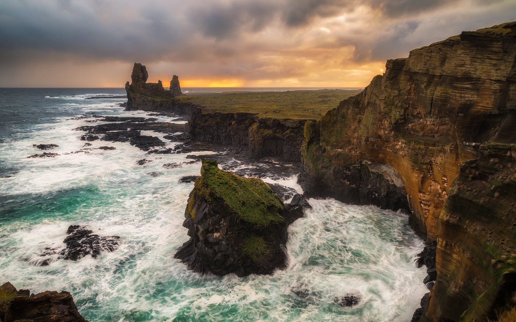 The Londrangar Cliffs by Tomaž K.