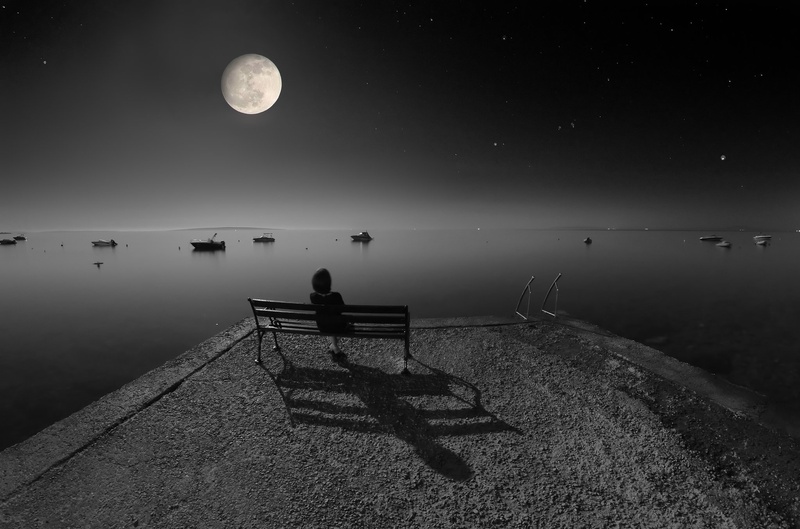 big moon by Aleksander Papec