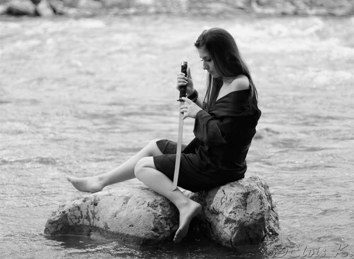 Girl on the river by Elvis Karahmetovič