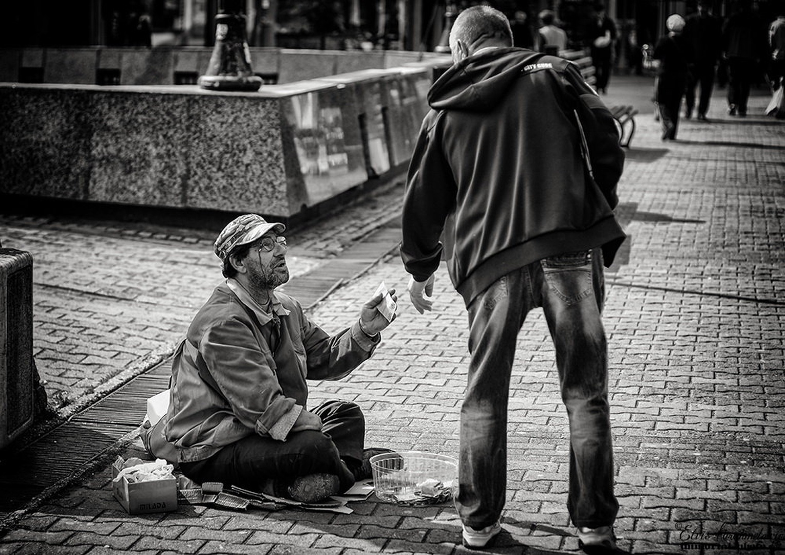 Street Beggar by Elvis Karahmetovič