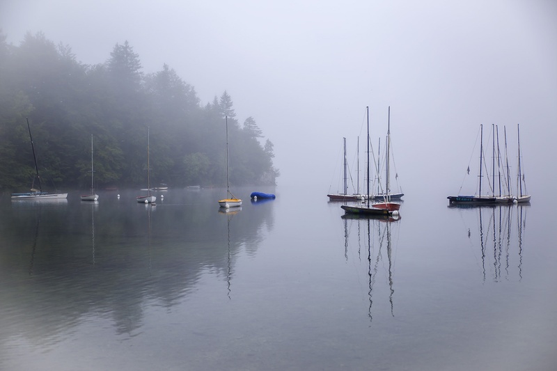 Megleno jutro v Bohinju by Mark Per