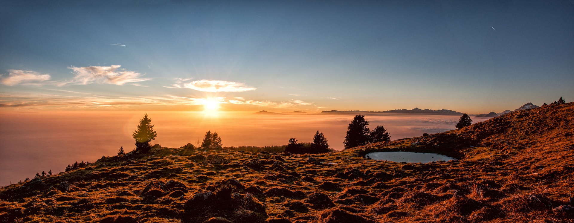 Sunset above Ljubljana by Jure Jazbec