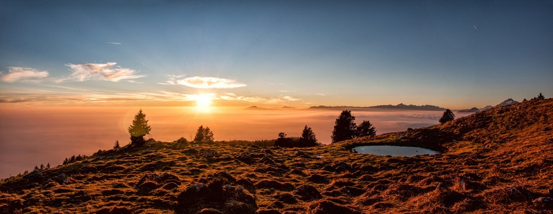 Sunset above Ljubljana by Jure Jazbec