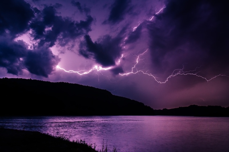 Lake at night. by Jan Čermelj