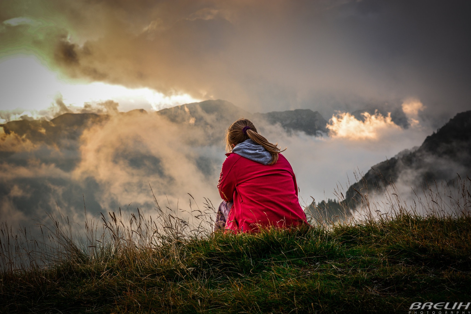 meeting above the clouds by M