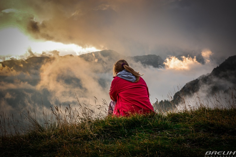 meeting above the clouds by M