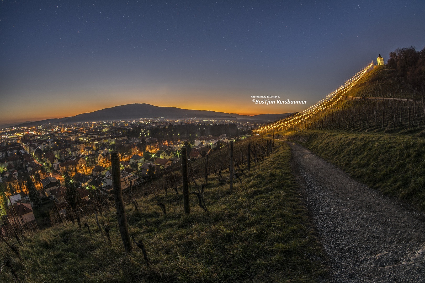 Pogled na Maribor iz piramide by Boš Tjan Keršbaumer