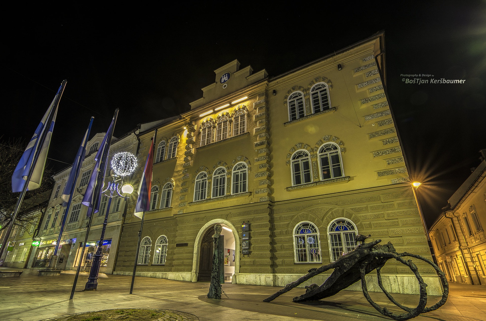 Slovenj Gradec ponoči by Boš Tjan Keršbaumer