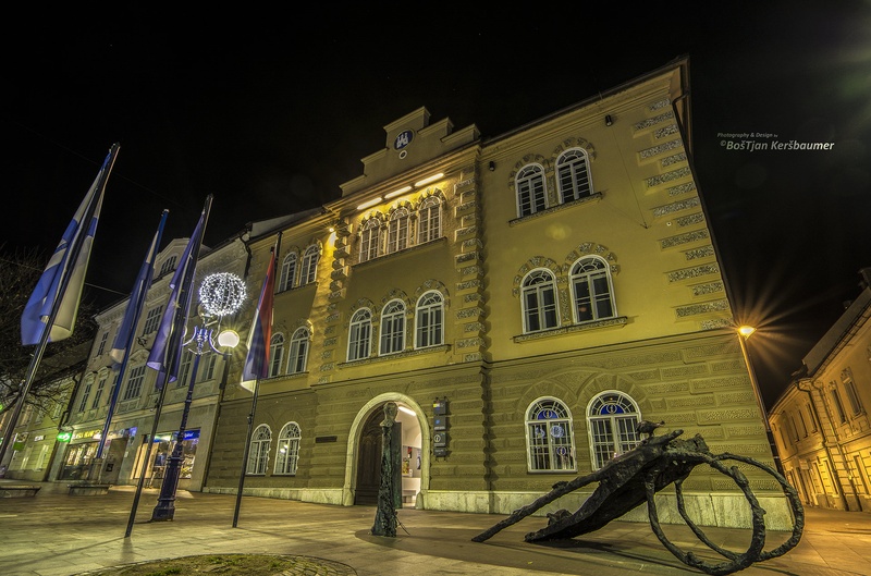 Slovenj Gradec ponoči by Boš Tjan Keršbaumer