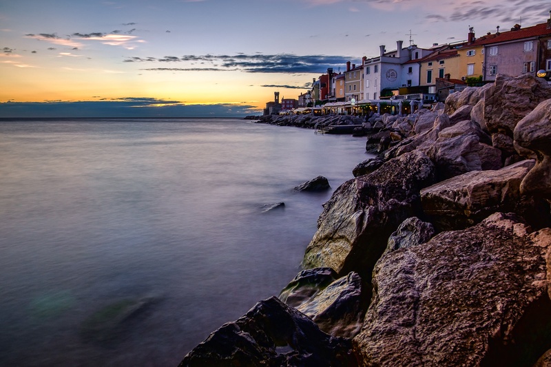 Ob zatonu dneva - Piran by Daniel Tomanovič