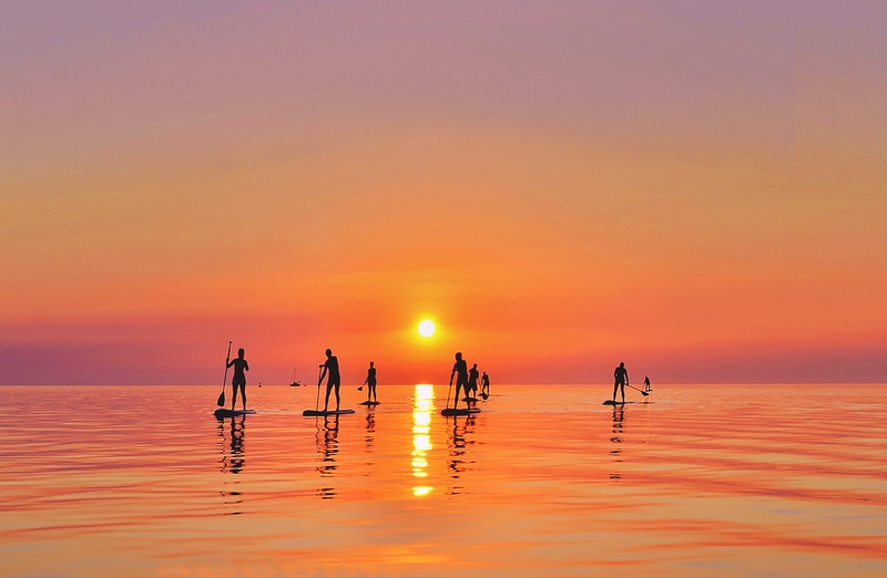 Standup paddle. by Davorin Volavšek