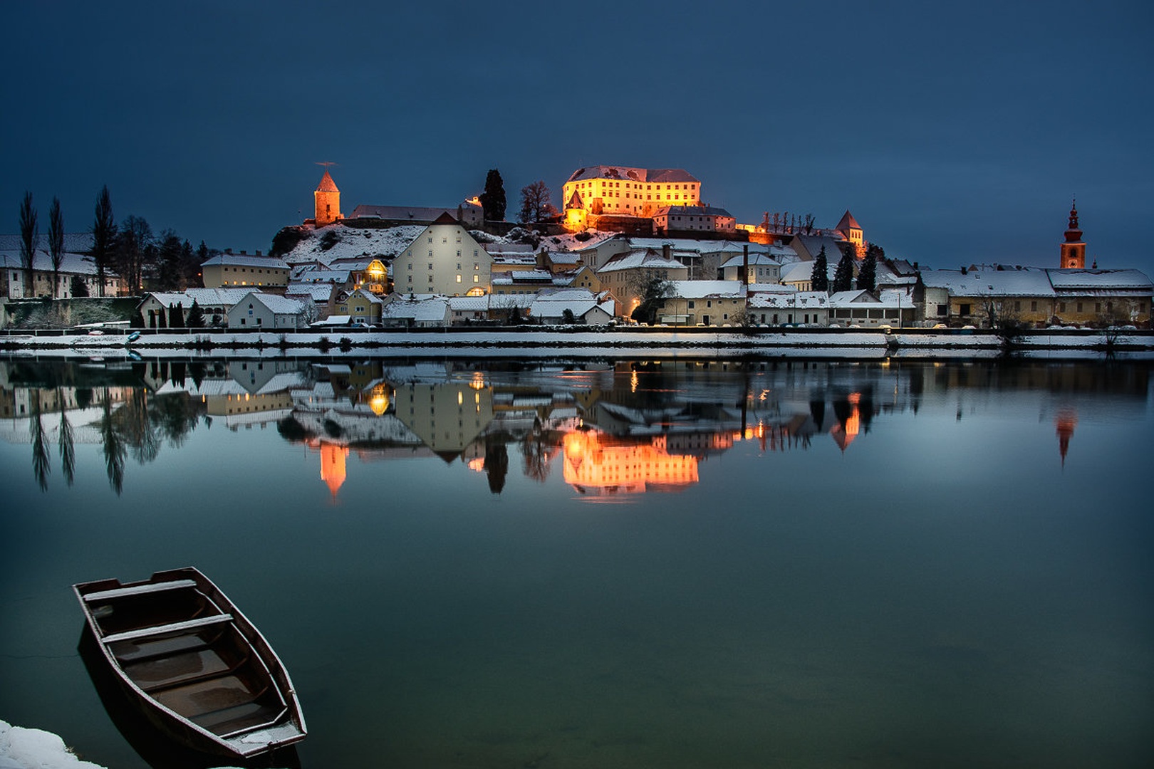 Čarobno zimsko jutro ob reki Dravi by Matej Štegar
